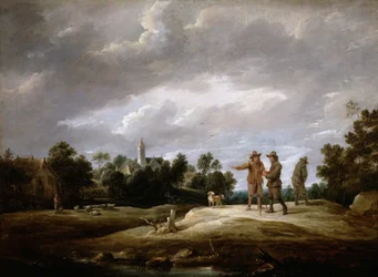 Peasants conversing